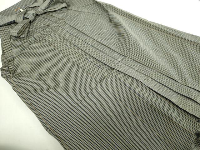 平和屋着物●男性　行灯袴　縞　正絹　逸品　DABJ8270ps