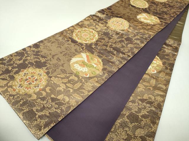 平和屋着物▼六通柄袋帯　美しき憧れ　金糸　正絹　逸品　DABJ8291ps