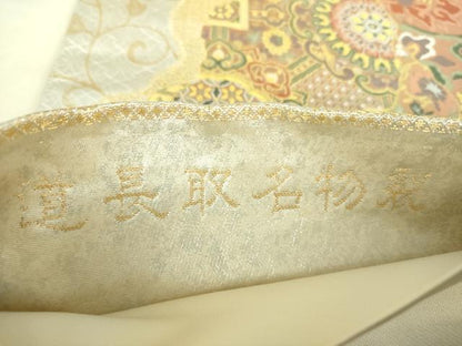 平和屋着物▼六通柄袋帯　唐織　道長取名物裂　金銀糸　正絹　逸品　DABJ8363ps
