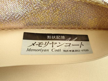 平和屋着物▼六通柄袋帯　ふくれ織　辻が花　金銀糸　正絹　逸品　DABJ8378ps