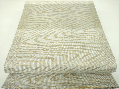 平和屋着物▼極上　両面　全通柄袋帯　金飾彩　モール　松竹梅　金糸　正絹　逸品　DABJ8386ps