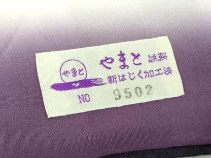 平和屋着物●和紙染染色作家・植村彩弘　訪問着　枝花文　暈し染め　金彩　やまと誂製　正絹　逸品　DABJ8396ps