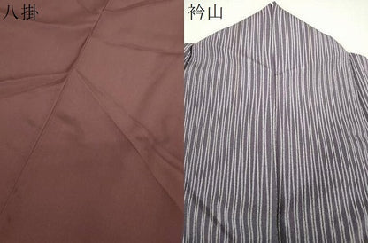 平和屋着物●洗える最高級着物　＜英＞はなぶさ謹製　小紋　変わり縞　逸品　DABJ8403ps