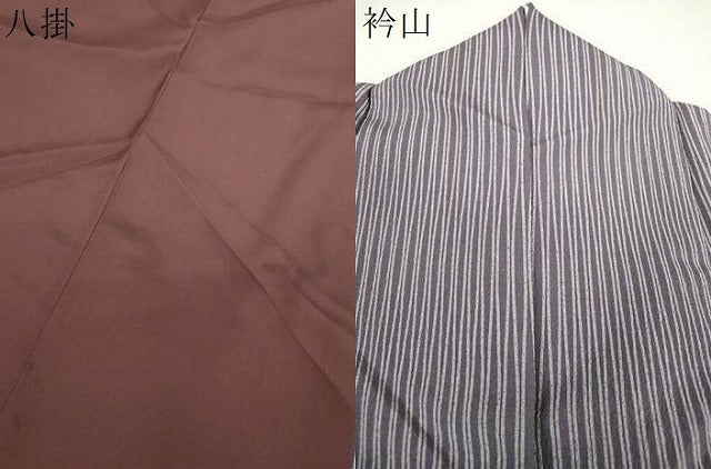 平和屋着物●洗える最高級着物　＜英＞はなぶさ謹製　小紋　変わり縞　逸品　DABJ8403ps