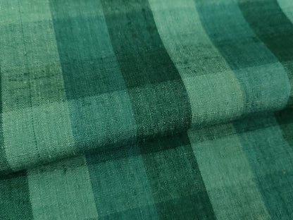 平和屋着物●上質な紬　格子　正絹　逸品　DABJ8409ps