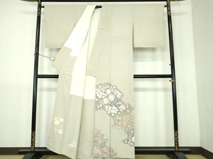 平和屋着物●十日町　名門　滝泰謹製　訪問着　絞り　辻が花　正絹　逸品　DABJ8415ps