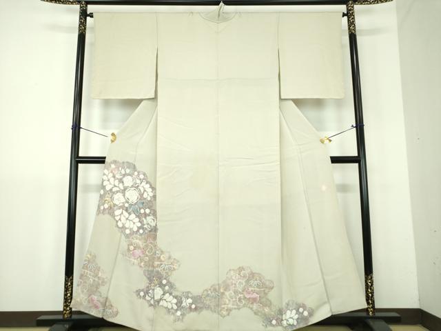 平和屋着物●十日町　名門　滝泰謹製　訪問着　絞り　辻が花　正絹　逸品　DABJ8415ps