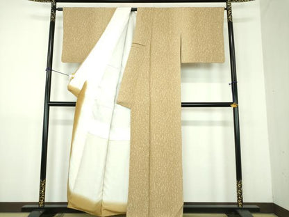 平和屋着物●上質な小紋　霞文　正絹　逸品　DABJ8416ps
