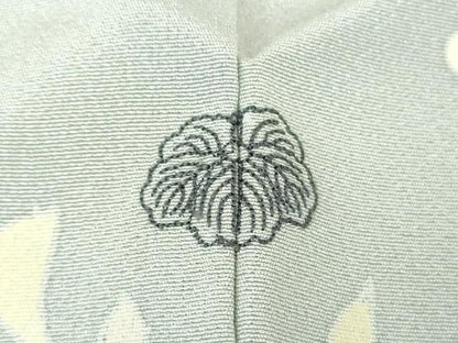 平和屋着物●訪問着　友禅　作家物　草花文　暈し染め　正絹　逸品　DABJ8420ps