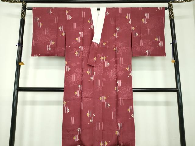 平和屋着物●上質な長襦袢　袷　舞桜花絵巻　乱菊　さが美扱い　正絹　逸品　DABJ8422ps