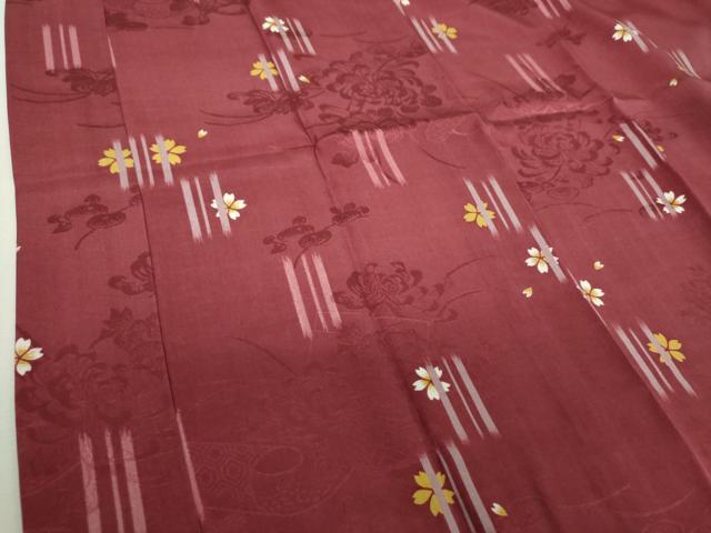 平和屋着物●上質な長襦袢　袷　舞桜花絵巻　乱菊　さが美扱い　正絹　逸品　DABJ8422ps