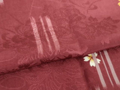 平和屋着物●上質な長襦袢　袷　舞桜花絵巻　乱菊　さが美扱い　正絹　逸品　DABJ8422ps