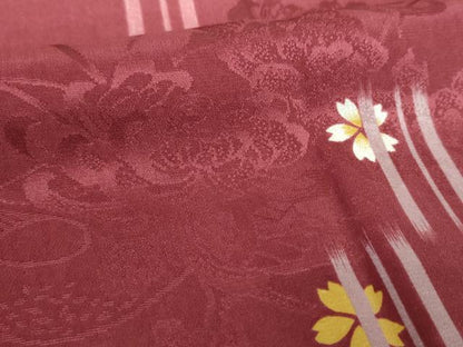 平和屋着物●上質な長襦袢　袷　舞桜花絵巻　乱菊　さが美扱い　正絹　逸品　DABJ8422ps