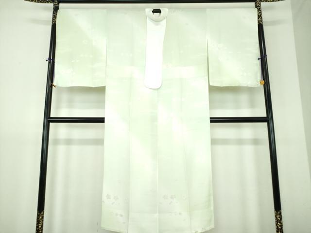 平和屋着物●上質な長襦袢　無双仕立て　吹き寄せ花地紋　暈し染め　正絹　逸品　DABJ8423ps