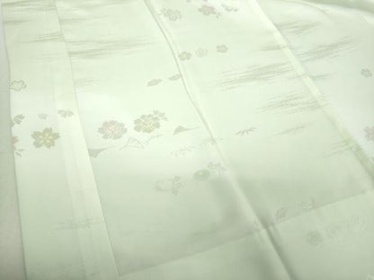 平和屋着物●上質な長襦袢　無双仕立て　吹き寄せ花地紋　暈し染め　正絹　逸品　DABJ8423ps