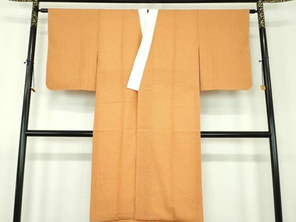 平和屋着物●上質な長襦袢　袷　鱗文様　正絹　逸品　DABJ8425ps