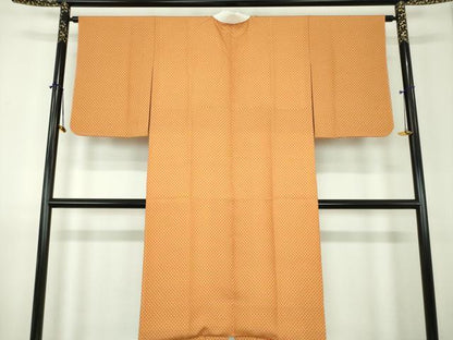 平和屋着物●上質な長襦袢　袷　鱗文様　正絹　逸品　DABJ8425ps