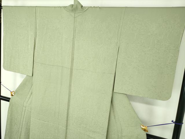 平和屋着物●無地絵羽訪問着　樹林地紋　薄青色　正絹　逸品　未使用　DABJ8426ps