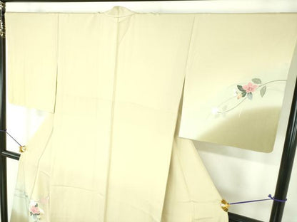 平和屋着物●訪問着　友禅　枝花文　暈し染め　正絹　逸品　未使用　DABJ8428ps