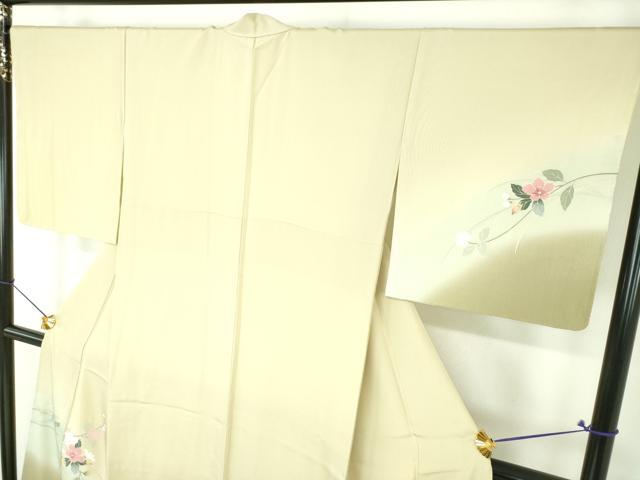 平和屋着物●訪問着　友禅　枝花文　暈し染め　正絹　逸品　未使用　DABJ8428ps