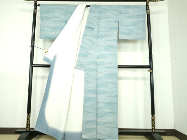 平和屋着物●上質な小紋　霞南天地紋　暈し染め　正絹　逸品　未使用　DABJ8429ps