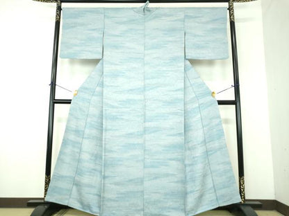 平和屋着物●上質な小紋　霞南天地紋　暈し染め　正絹　逸品　未使用　DABJ8429ps