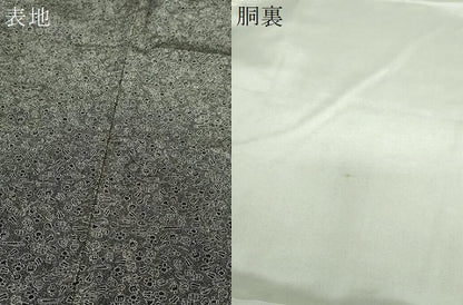 平和屋着物●江戸小紋　宝尽くし　黒地　正絹　逸品　DABJ8435ps
