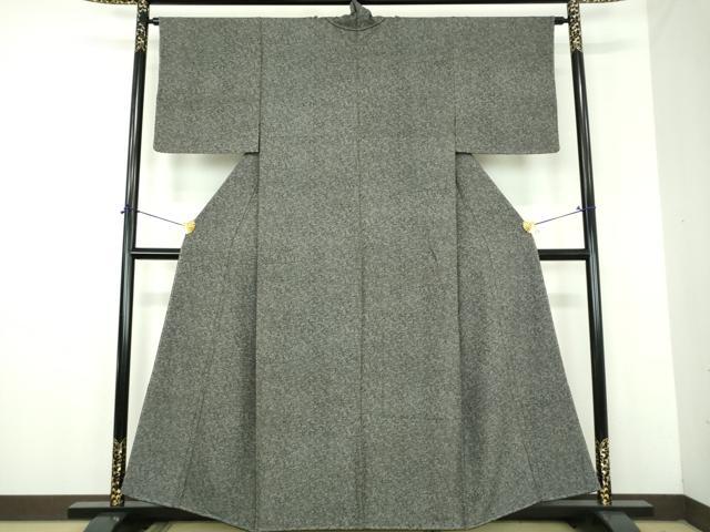 平和屋着物●江戸小紋　宝尽くし　黒地　正絹　逸品　DABJ8435ps