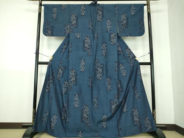 平和屋着物●上質な紬　辻が花　正絹　逸品　DABJ8439ps