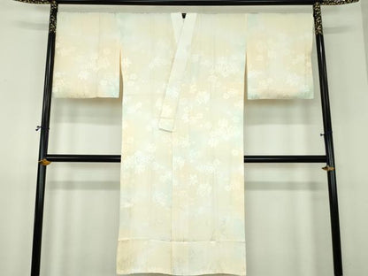 平和屋着物●上質な長襦袢　袷　糸車花地紋　暈し染め　正絹　逸品　DABJ8442ps