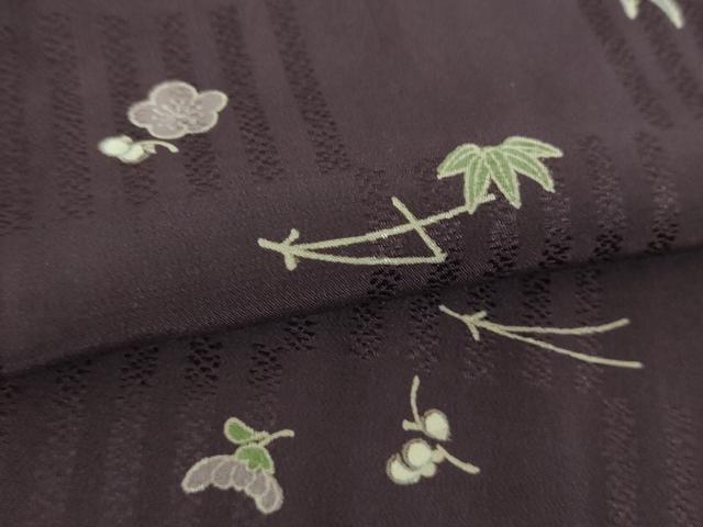 平和屋着物●上質な長襦袢　無双仕立て　吹き寄せ花文　正絹　逸品　DABJ8443ps