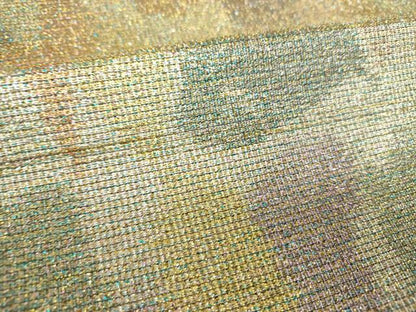 平和屋着物▼六通柄袋帯　霞文　金銀糸　正絹　逸品　DABJ8483ps