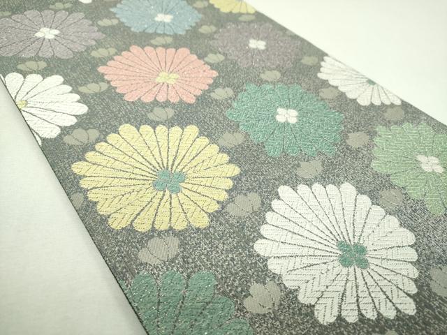 平和屋着物▼京の名工　染匠　越後屋通博　六通柄袋帯　御綾染　宮中粋匠文様　金銀糸　正絹　逸品　DABJ8498ps
