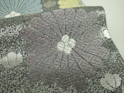 平和屋着物▼京の名工　染匠　越後屋通博　六通柄袋帯　御綾染　宮中粋匠文様　金銀糸　正絹　逸品　DABJ8498ps