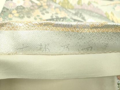 平和屋着物▼六通柄袋帯　唐織　古都乃四季　金銀糸　正絹　逸品　DABJ8507ps