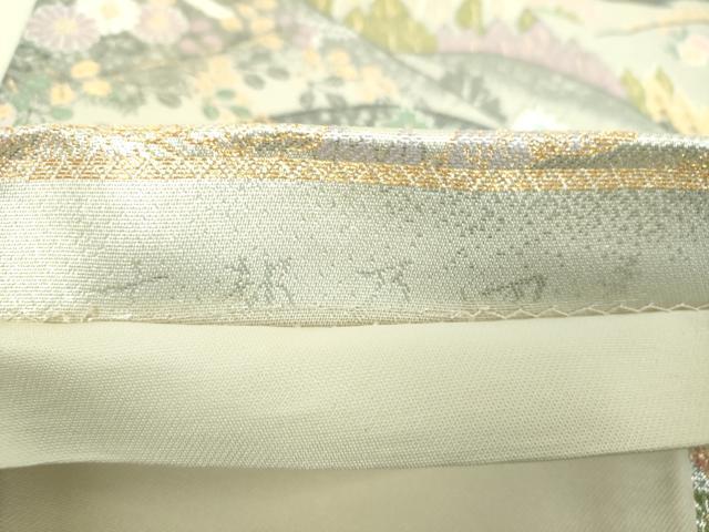 平和屋着物▼六通柄袋帯　唐織　古都乃四季　金銀糸　正絹　逸品　DABJ8507ps