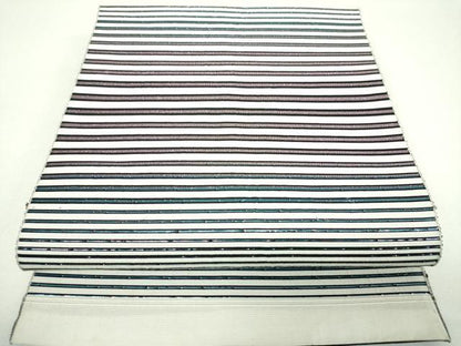 平和屋着物▼八寸名古屋帯　一重帯　横段文　逸品　DABJ8610ps
