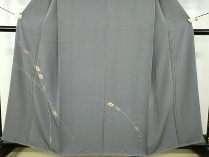 平和屋着物●訪問着　駒刺繍　花菱文　金彩　正絹　逸品　未使用　DABJ8622ps