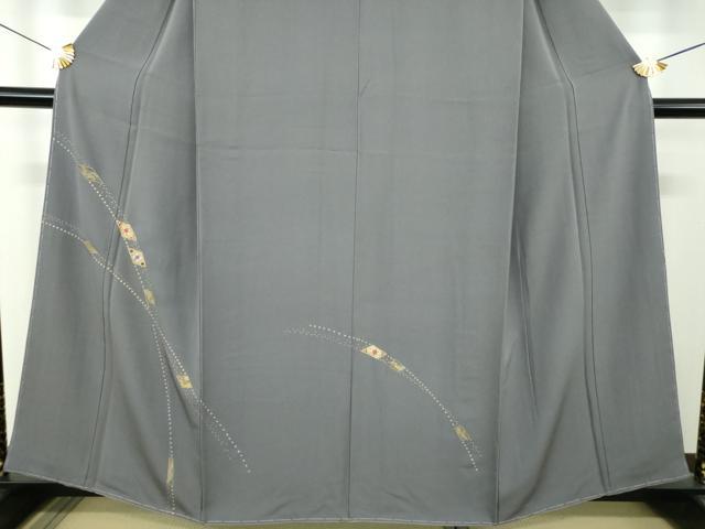 平和屋着物●訪問着　駒刺繍　花菱文　金彩　正絹　逸品　未使用　DABJ8622ps