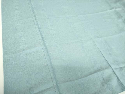 平和屋着物●上質な色無地　花間道地紋　浅縹色　正絹　逸品　DABJ8624ps