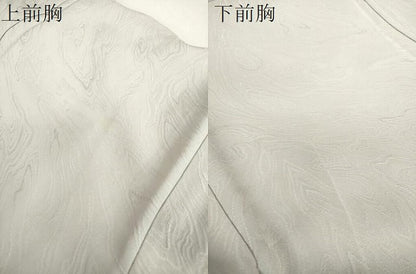 平和屋着物●上質な色無地　墨流し地紋　薄雲鼠色　正絹　逸品　DABJ8626ps