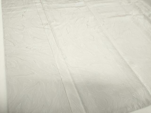 平和屋着物●上質な色無地　墨流し地紋　薄雲鼠色　正絹　逸品　DABJ8626ps