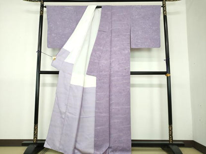 平和屋着物●京友禅作家　黒島敏　小紋　霞文　暈し染め　正絹　逸品　未使用　DABJ8633ps