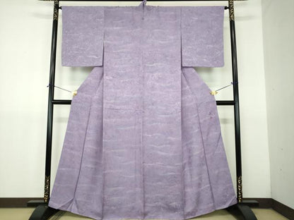 平和屋着物●京友禅作家　黒島敏　小紋　霞文　暈し染め　正絹　逸品　未使用　DABJ8633ps