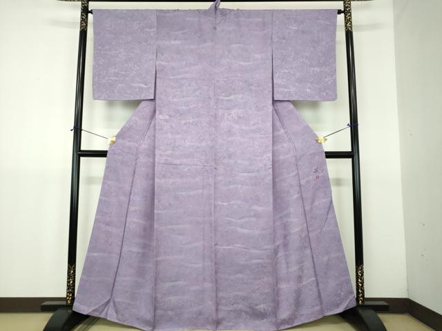 平和屋着物●京友禅作家　黒島敏　小紋　霞文　暈し染め　正絹　逸品　未使用　DABJ8633ps