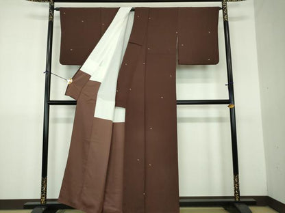 平和屋着物●上質な小紋　霞文　正絹　逸品　DABJ8639ps