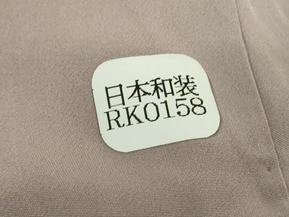 平和屋着物●上質な小紋　草花丸文　ロング丈　正絹　逸品　DABJ8640ps