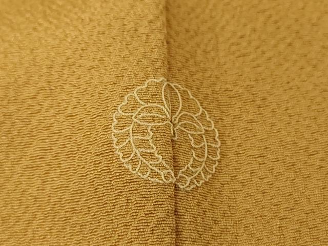 平和屋着物●ファッションデザイナー 花井幸子監修　色無地　櫨染色　正絹　逸品　DABJ8642ps