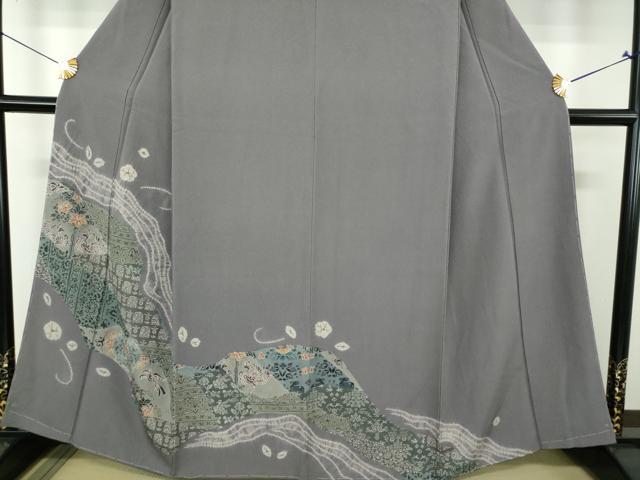 平和屋着物●訪問着　絞り　花鳥文　正絹　逸品　未使用　DABJ8652ps
