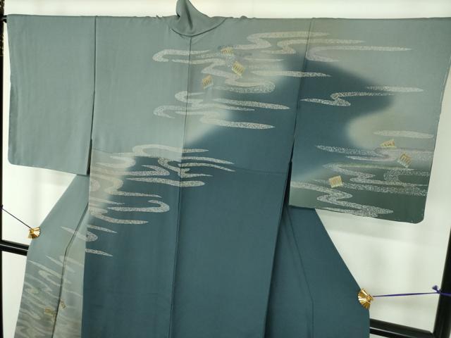 平和屋着物●訪問着　竹屋町刺繍　霞源氏香　暈し染め　金彩　正絹　逸品　未使用　DABJ8653ps